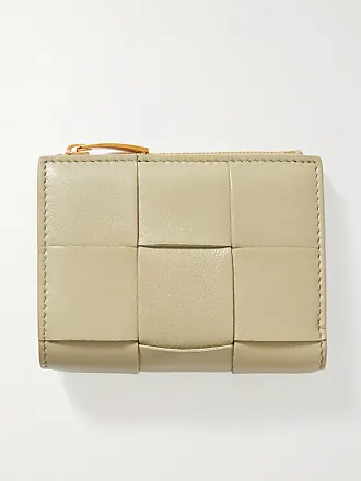 BOTTEGA VENETA Intrecciato glossed-leather wallet, Sale up to 70% off