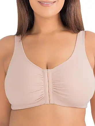 Fruit of The Loom Women's Front Close Sports Bra White/blushing