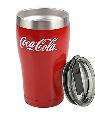 Coca-Cola 4L Portable Cooler/Warmer, Compact Personal Travel Fridge for Snacks Lunch Drinks Cosmetics, Includes 12V and AC Cords, Cute Desk