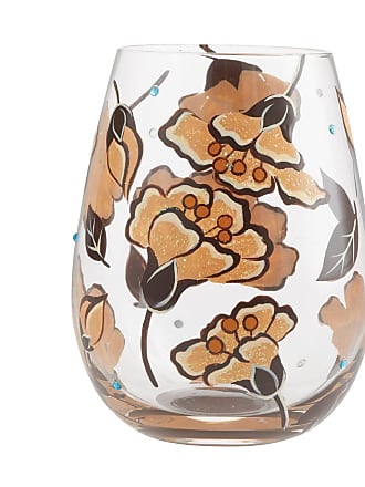 Lolita Leopard Handpainted Stemless Wine Glass, 20 oz.