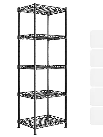 SONGMICS Kitchen Shelf, Metal Shelves, 5-Tier Wire Shelving Unit