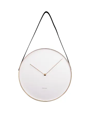 Orologio da tavolo in metallo bianco H22