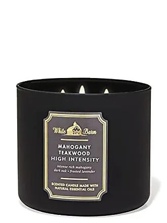 Rose Water & Ivy & Mahogany Teakwood 3-Wick Candle 14.5 oz / 411 g [Made  with Natural Essential Oil]