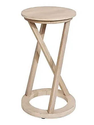 Kate and Laurel Karlsen Wood and Metal Slim Side Table - On Sale