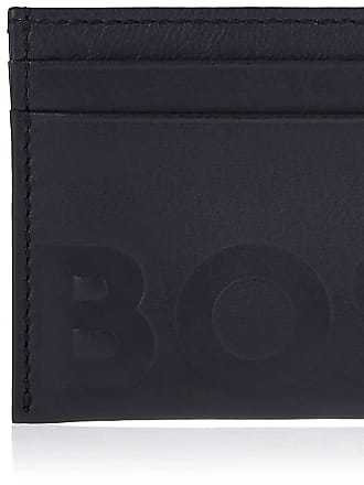 Mens Accessories Wallets and cardholders BOSS by HUGO BOSS Big Bb_s Grained Leather Cardholder in Black for Men 