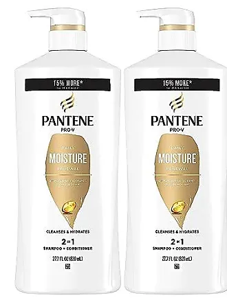 Pantene Pro-V Daily Moisture Renewal 2 in 1 Shampoo + Conditioner, for All  Hair Types, 17.9 fl oz 