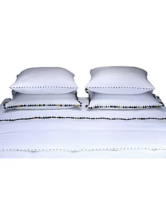 Juego de ropa de cama con 1 funda nórdica de algodón, 1 sábana ajustable y  2 fundas de almohada, 200 x 230 cm, 150 x 200 cm, 48 x 72 cm, funda