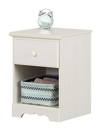 South Shore Furniture Summer Breeze 1-Drawer Nightstand-White Wash