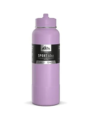 Adventure 67oz Insulated Water Bottle with Handle and Matching Rubber Boot-  Lavender