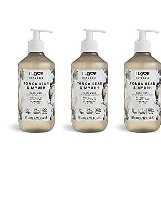 I Love Naturals Tonka Bean & Myrrh Hand Wash Natural Oils Of Patchouli &  Myrrh Gently Removes Impurities Refreshing & Cleansing Formula 100%  Recycled Bottle & Vegan-Friendly - 500ml