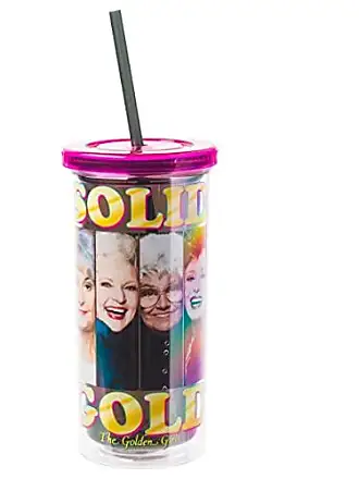Silver Buffalo Lilo and Stitch Tropical Pattern Plastic Tall Tumbler/Cold  Cup with Lid and Straw, 20-Ounce