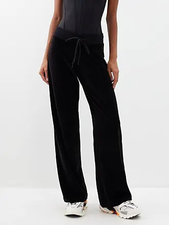 Cropped high-rise stretch track pants