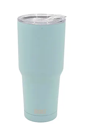 Built 30 Ounce Double Wall Vacuum Sealed Stainless Steel Coffee and Water Tumbler Easy to Clean Tritan Lid with Rotating Splash Guard, Teal,5286374