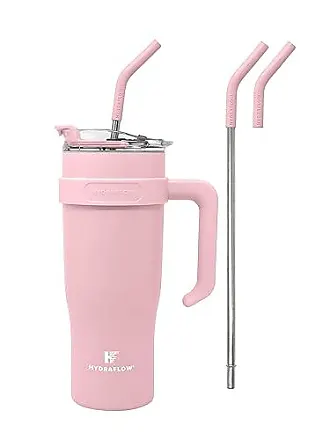  Barbie Pink water bottle, Bright pink stanley cup style, 40oz  tumbler with handle and straw, coffee cup, leak proof thermos travel cups -  swig coffee cup with handle, water bottle: Home