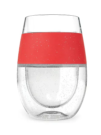 Host Cooling Cup Plastic Double Wall Insulated Freezable Drink Chilling  Tumbler With Freezing Gel Wine Glasses For Red And White Wine, 8.5 Oz, Grey  Set Of 1, Drinkware