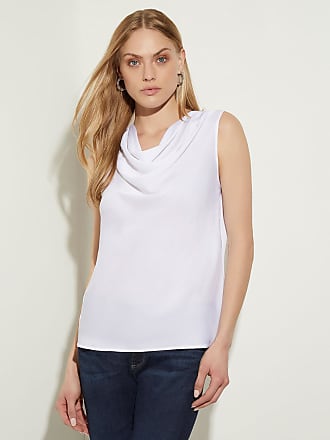 Tommy Hilfiger Matte Jersey Sleeveless Collared Cowl Neck Top - S