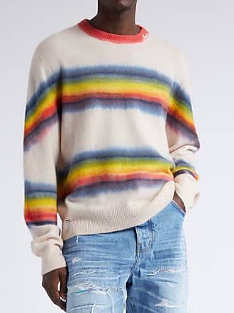 AMIRI Tie-Dyed Intarsia Cashmere Sweater for Men