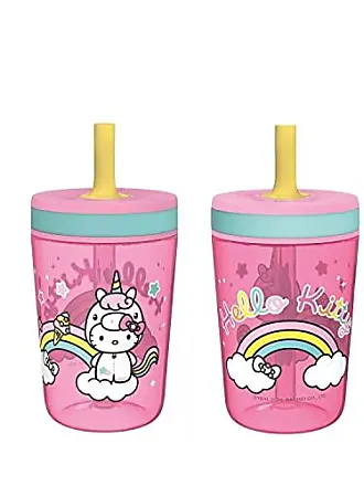  Zak Designs Disney Frozen II Movie Kelso Tumbler Set,  Leak-Proof Screw-On Lid with Straw, Made of Durable Plastic and Silicone,  Perfect Bundle for Kids (Frozen 2 Olaf, 15 oz, BPA-Free, 2pc
