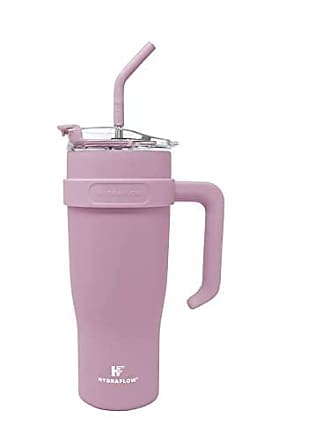 Hydrapeak Voyager 40oz Tumbler with Handle and Straw Cotton Pink