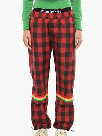 BUFFALO CHECK PANTS in red - Palm Angels® Official