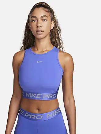 Nike Dri-fit One Luxe azul camisetas tirantes fitness mujer