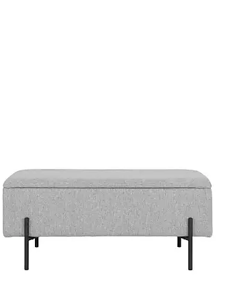 Banc en bois avec casier gris Stage Vtwonen - 120cm