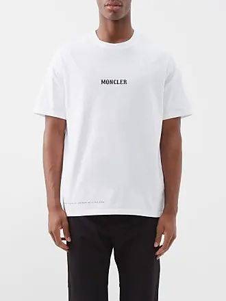 Moncler Oversize Logo Print T-shirt White Men's - SS21 - US