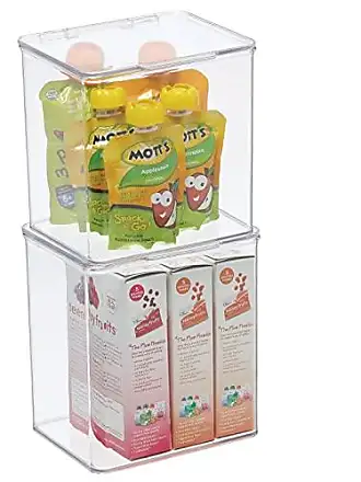 mDesign Plastic Adhesive Mount Storage Organizer Container for Kitchen or  Pantry Wall Organization - Space Saving Holder for Sandwich Bags, Foil -  16