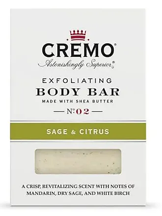 Cremo Exfoliating Body Bars Distiller's Blend (Reserve Collection) - A Combination of Lava Rock and Oat Kernel Gently Polishes While Shea Butter