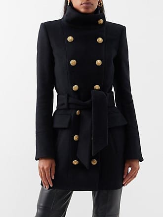 BALMAIN, Monogram Jacquard Trench Coat, Women