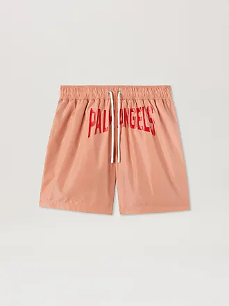 MR P. Straight-Leg Mid-Length Striped Seersucker Swim Shorts for