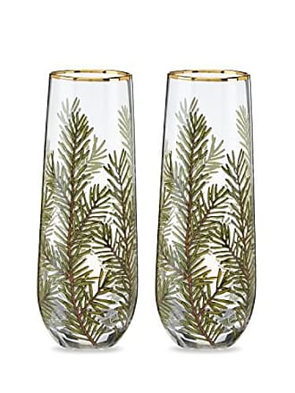 Twine Luster Stemless Wine Glasses, Set of 2, 20 Oz. Rainbow Finish  Tumblers, Decorative Barware, Multicolor Finish