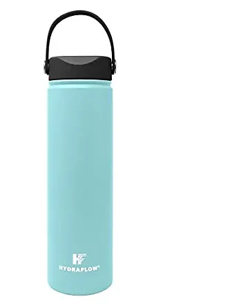 Hydraflow Hybrid - Triple Wall Vacuum Insulated Water Bottle with Flip  Straw (25oz, Powder Graphite) Stainless Steel Metal Thermos, Reusable Leak