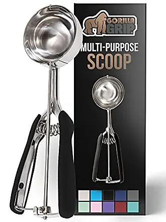 Spring Chef Multifunctional Small Cookie Scoop & Stainless Steel Kitchen  Scissors with Blade Cover - 2 Product Bundle - Black