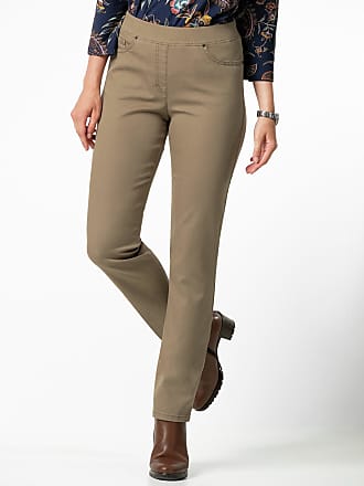 Damen Bekleidung Hosen und Chinos Lange Hosen RAPHAELA by BRAX Synthetik Schlupf-Hose Modell PAULA ProForm Slim beige in Natur 
