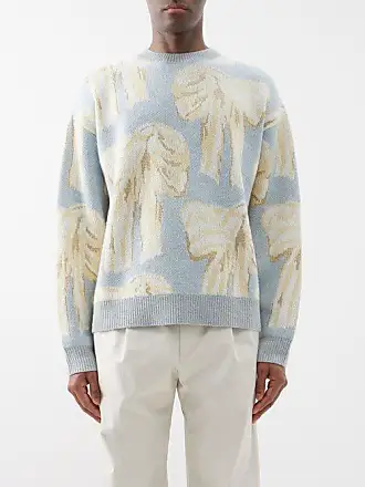 Louis Vuitton Burgundy Cotton/Cashmere Knit Sequin Tiger Sweater