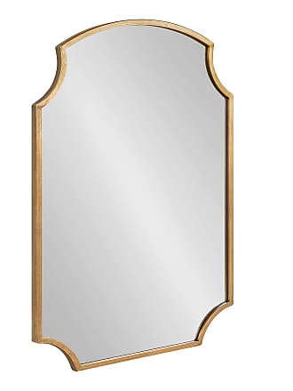 Chic Geometric Mirror for Wall 3 Pieces Kate and Laurel Rhodes Modern Hexagon Wall Mirror Set Gold
