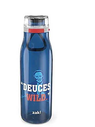 Zak Designs 16oz Riverside Beach Life Kids Water Bottle with Straw and  Built in Carrying Loop Made of Durable Plastic Leak-Proof Design for Travel  2 count (Pack of 1) Multicolor