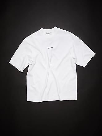 Acne T-shirt imprim\u00e9 blanc-noir imprim\u00e9 avec th\u00e8me style d\u00e9contract\u00e9 Mode Hauts T-shirts imprimés 