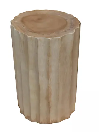 Taburete bajo de madera y fibra kandice KANDICE