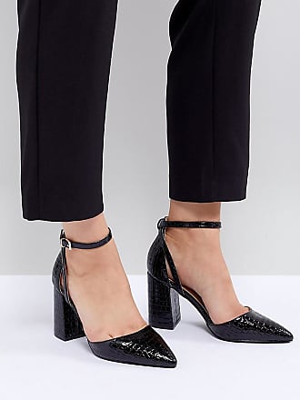 raid katy grey block heeled shoes
