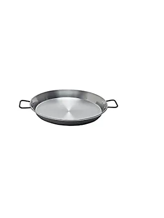 Garcima 14-inch Stainless Flat Bottom Paella Pan, 36cm