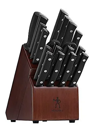 Henckels Forged Premio 18-Pc Knife Block Set - Walnut