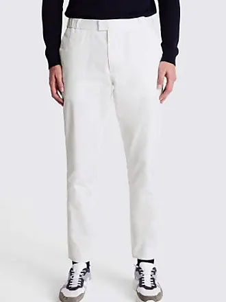 Tailored Fit Winter White Moleskin Trousers