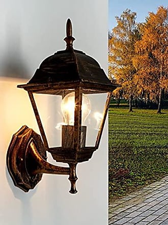 Luxus Outdoor Decken Lampe 2-flammig silber Garten Haus Beleuchtung Living-XXL 