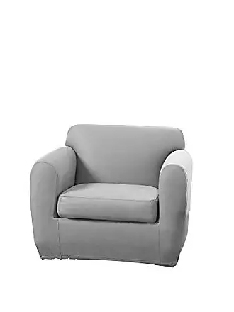 Sure Fit Stretch Pique Two Piece Chair Slipcover 