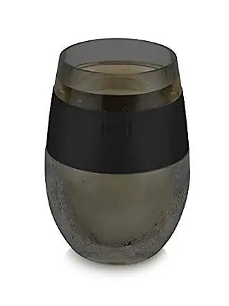 Host Plastic Double Wall Insulated Wine Freeze Cup Set - Wine Glass, 8.5 oz  Grey 