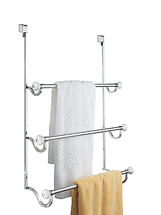 iDesign York Metal Toothbrush Holder Stand for Bathroom, Vanity Countertops  in Master, Guest, and Kids' Bathrooms, 3.25 x 3.25 x 5 - White and