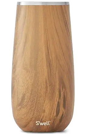 S'well Stainless Steel Champagne Flute - 6 Fl Oz - Teakwood -  Triple-Layered Vacuum-Insulated Container