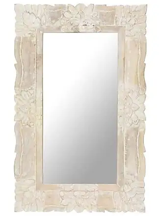 Inconnu - FINKA - 841 Blanc / Miroir d'angle BLANC 40cm / Miroir d'angle  CU-COC-834012 FSC MIX 70% - Miroirs - Rue du Commerce